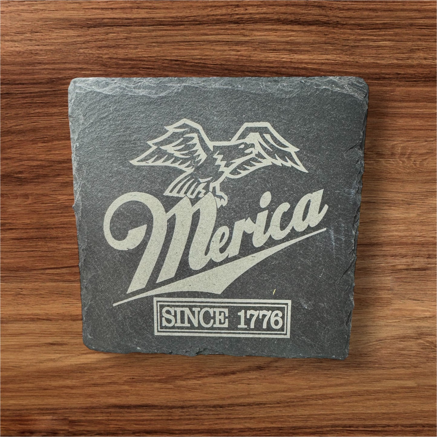 4pc Merica Since 1776 Slate Coasters