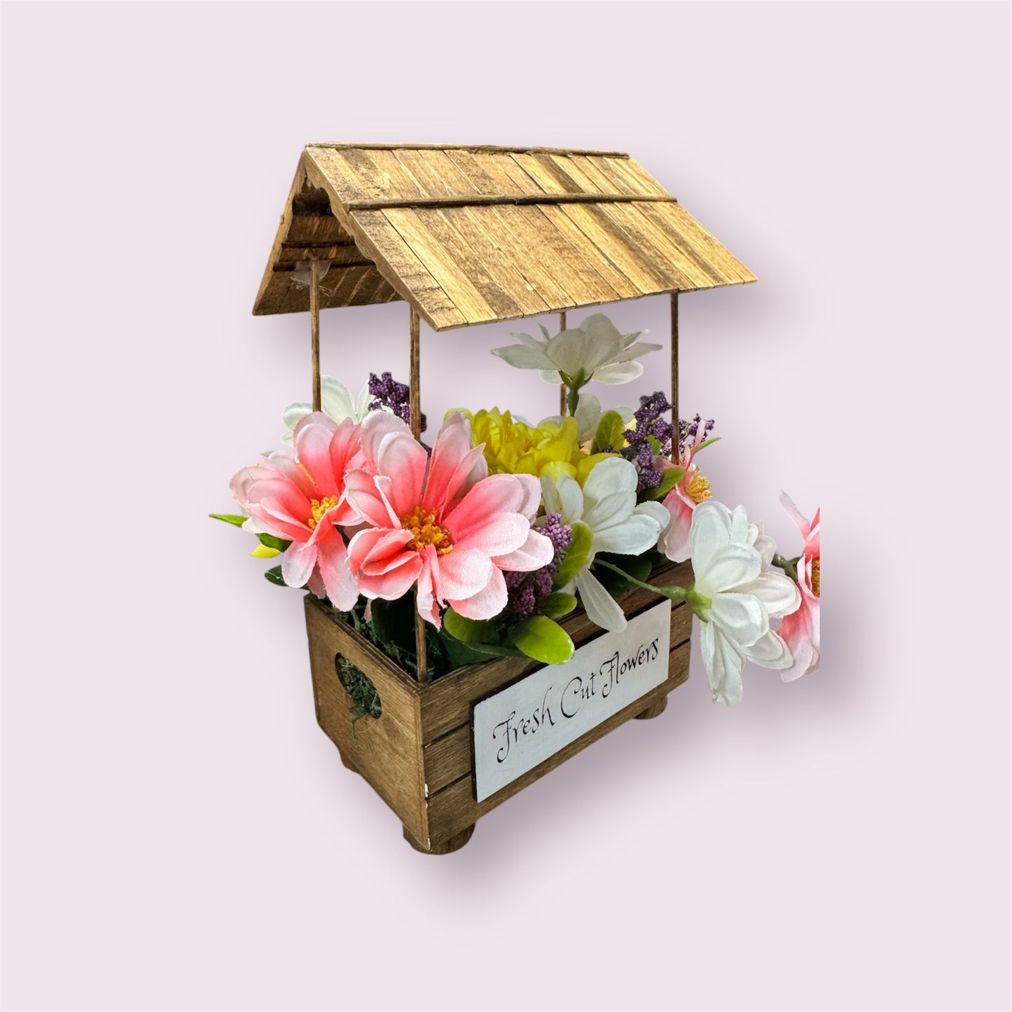 Handmade Wishing Well with Floral