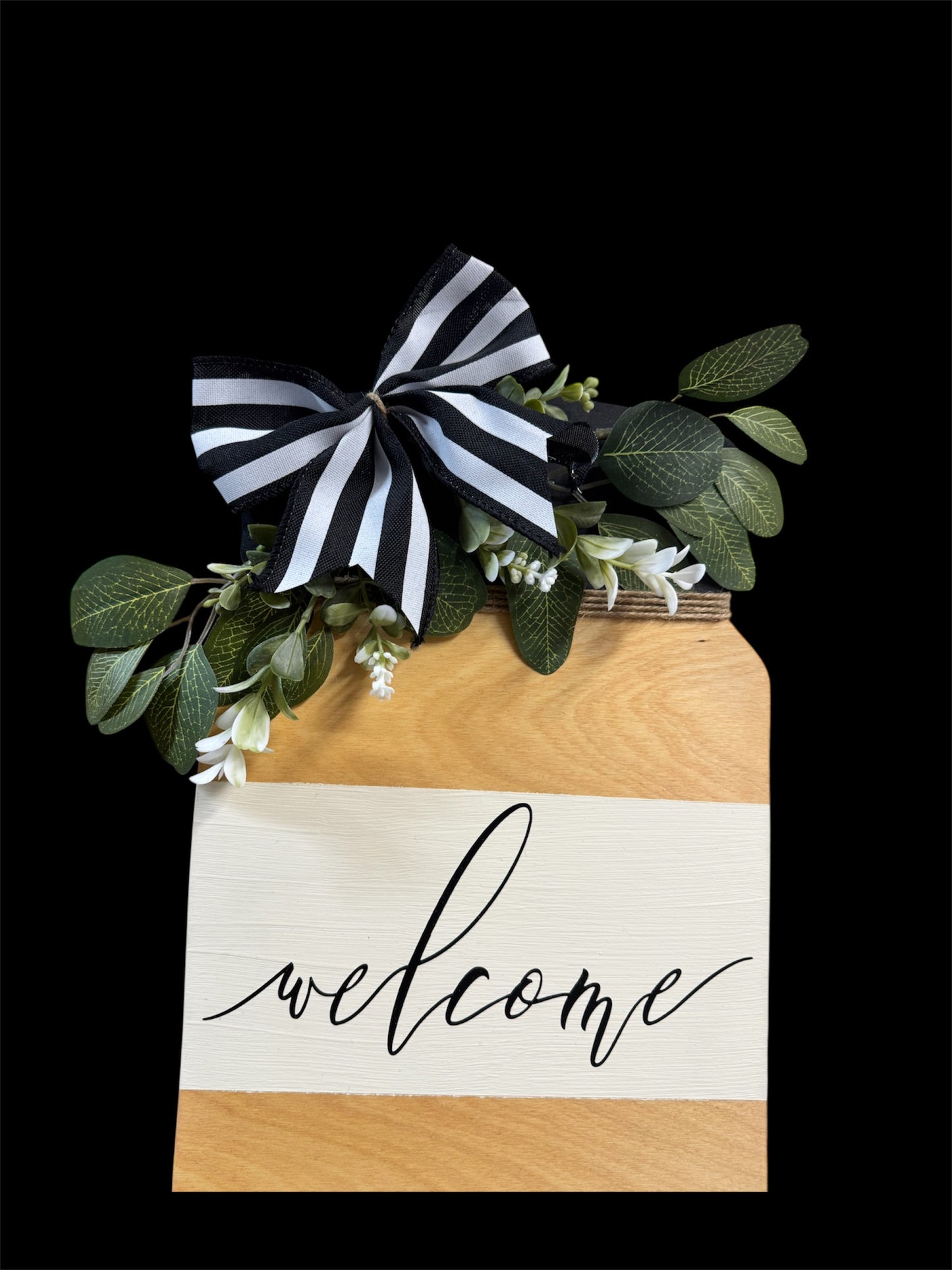 Mason Jar Welcome Sign