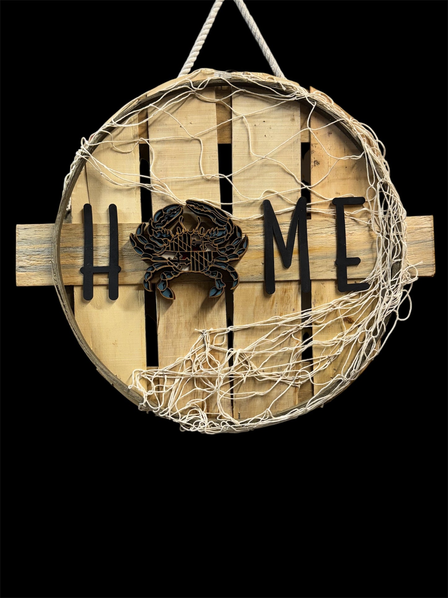 Home Bushel Basket Wall/Door Decor featuring Maryland State Flag Crab