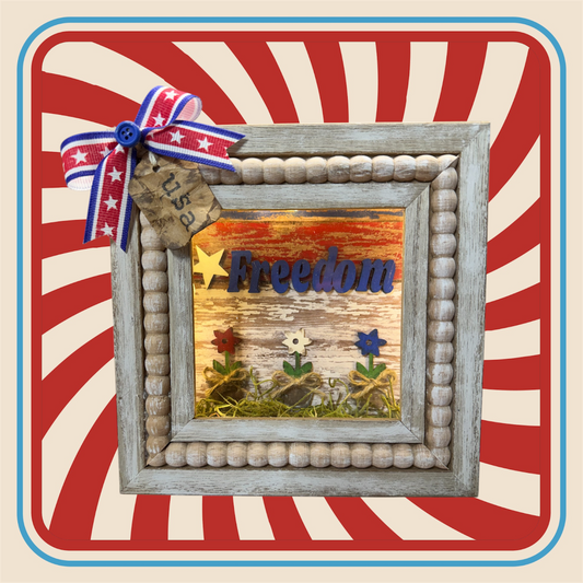 Freedom Shadowbox w/lights