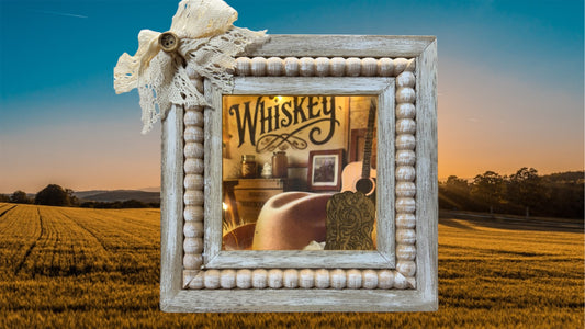 Whiskey Shadowbox w/lights