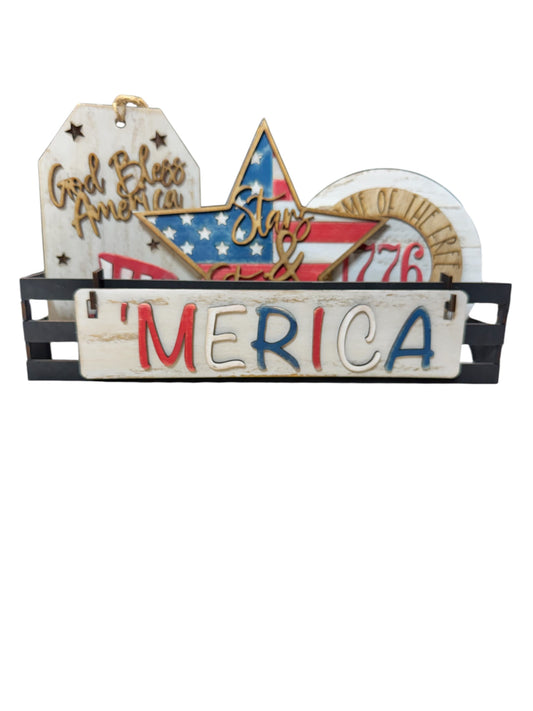 ‘Merica Laser Cut Tray