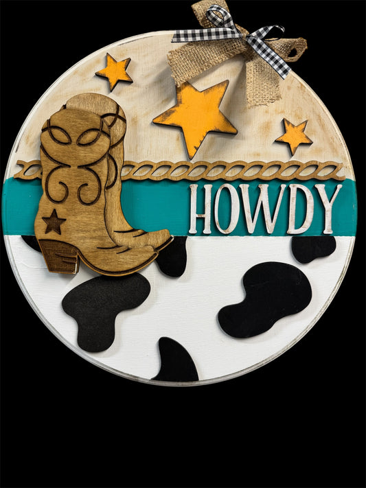 Howdy Door/Wall Round