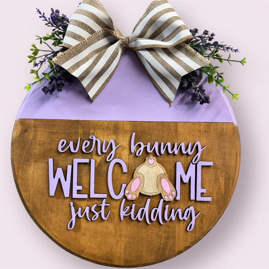 Every Bunny Welcome Door/Wall Round