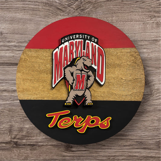 University of Maryland Terps 16” Wooden Wall Sign
