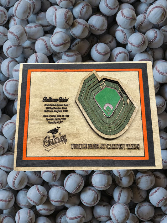 Laser Cut Oriole Park at Camden Yards Wall Art