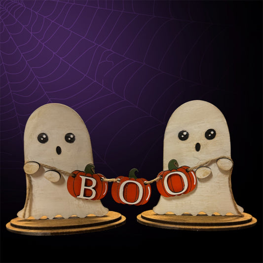 "BOO" Ghost Halloween Decor